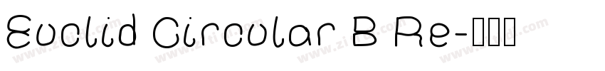 Euclid Circular B Re字体转换